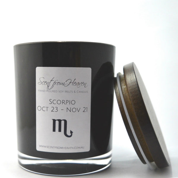 Zodiac Candle Scorpio Scent from Heaven Soy Melts & Candles