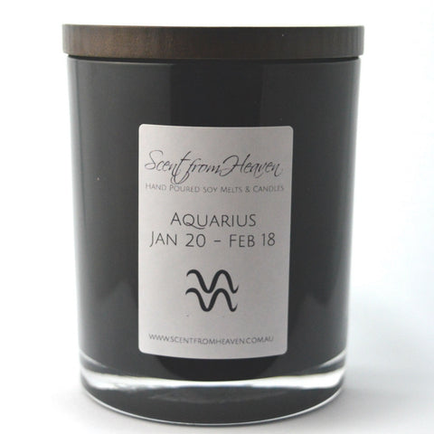Zodiac Candle - Aquarius - Scent from Heaven Soy Melts & Candles