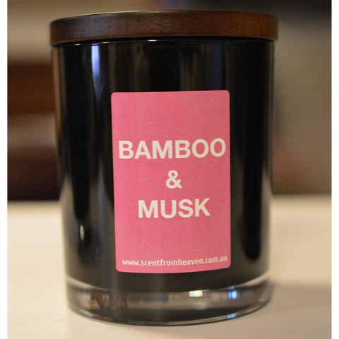 Man Candle - Bamboo & Musk - Scent from Heaven Soy Melts & Candles