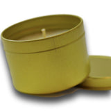 Gold Travel Tin 4oz - Scent from Heaven Soy Melts & Candles