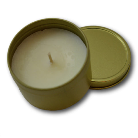 Gold Travel Tin 4oz - Scent from Heaven Soy Melts & Candles