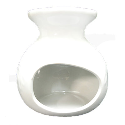 Classic Embossed White Oil Burner - Scent from Heaven Soy Melts & Candles