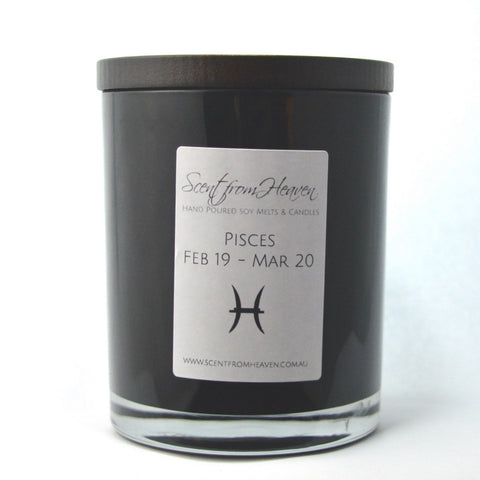 Zodiac Candle - Pisces - Scent from Heaven Soy Melts & Candles