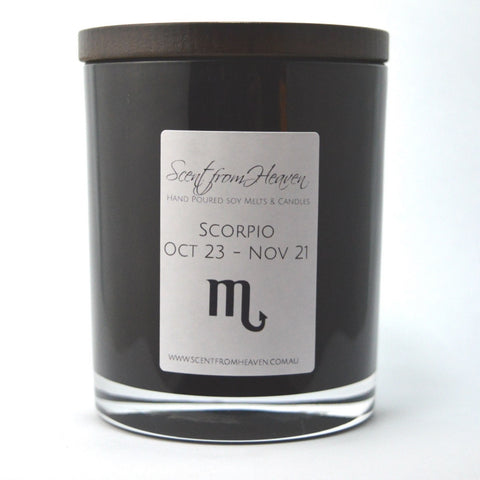 Zodiac Candle - Scorpio - Scent from Heaven Soy Melts & Candles